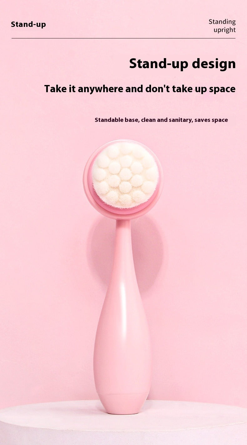 Facial Brush & Coral Fleece Hair Band Set