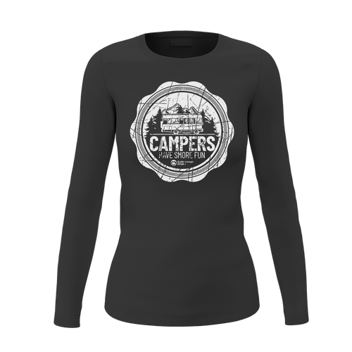 Camping Seal Women Long Sleeve Shirt