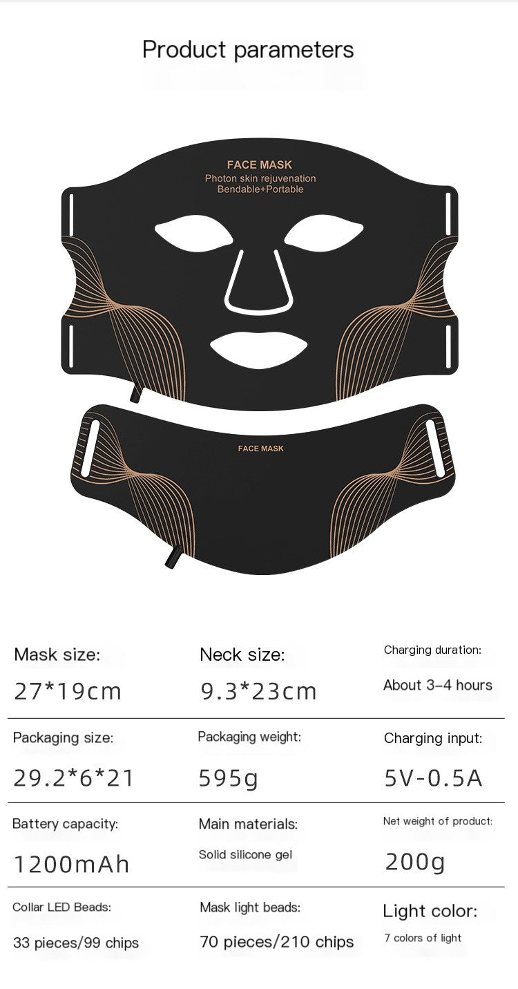 LED Light Therapy Beauty Mask Set