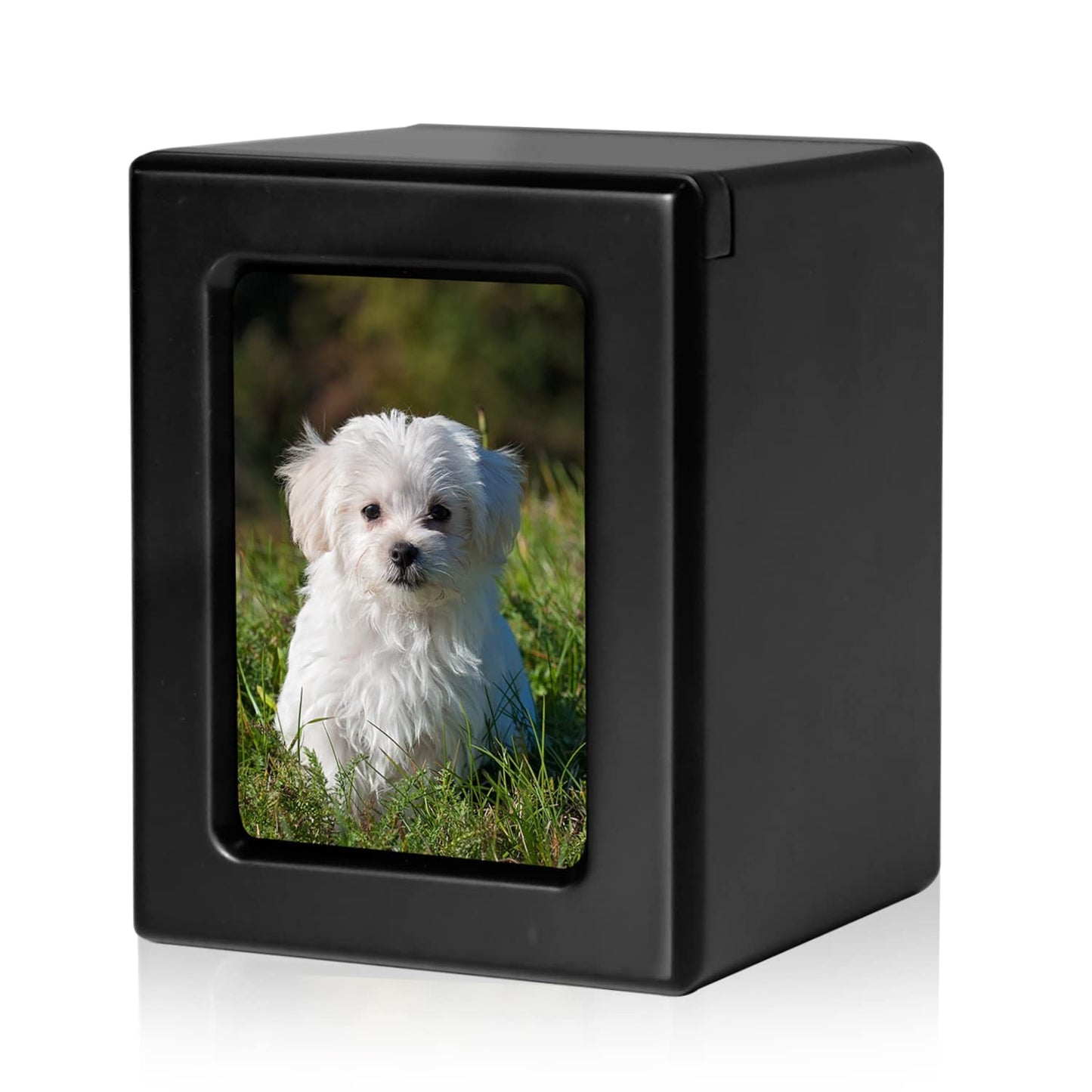 PCS Pet Urns for Dogs Ashes Dog Photo Urn Pet Cremation Box Urns for Dog Ashes Dog Ashes Urn Black-Small
