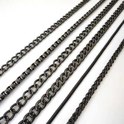Metal Bag Chain With Woven Shoulder Strap For DIY