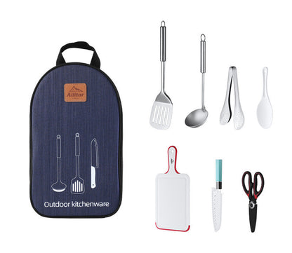 Outdoor Picnic Storage Bag With BBQ Cooking Set